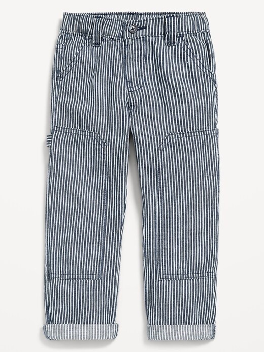 Old Navy Utility Carpenter Pants Blue Stripe for Toddler Boys Size 3T